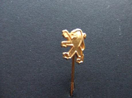 Peugeot logo goudkleurig emaille